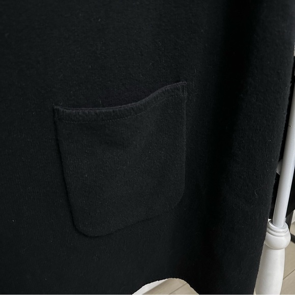 Pendleton Wool Overcoat Jacket Shawl Patch Pockets SZ Plus One Size Black Luxury - Picture 4 of 7